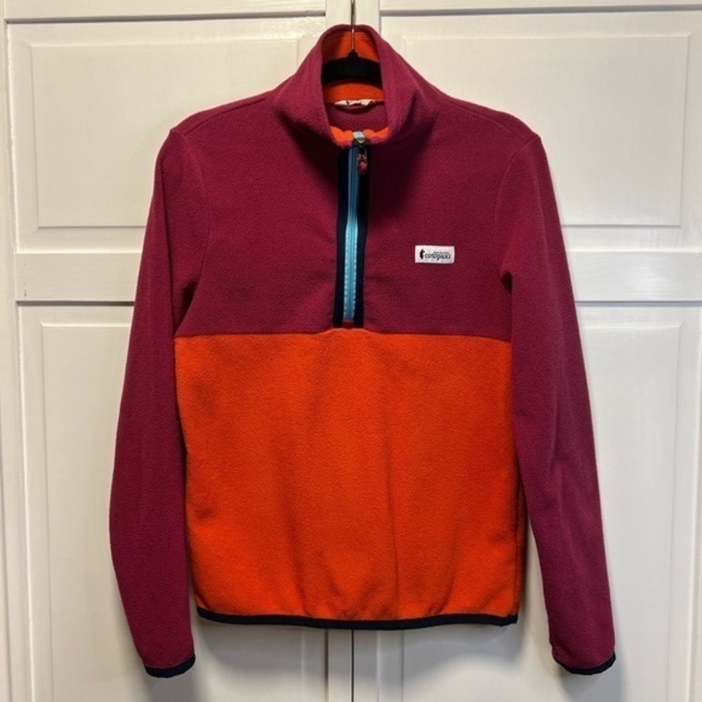 Cotopaxi Amado Half Zip Fleece Pullover Size Women’s XS Color Raspberry/Canyon